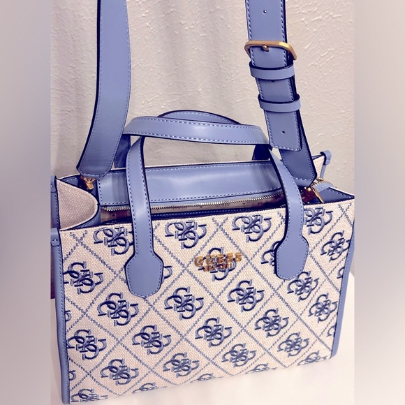GUESS Tote Bag | Travel Bag  with Top Handles and Detachable/Adjustable Strap - Picture 6 of 17